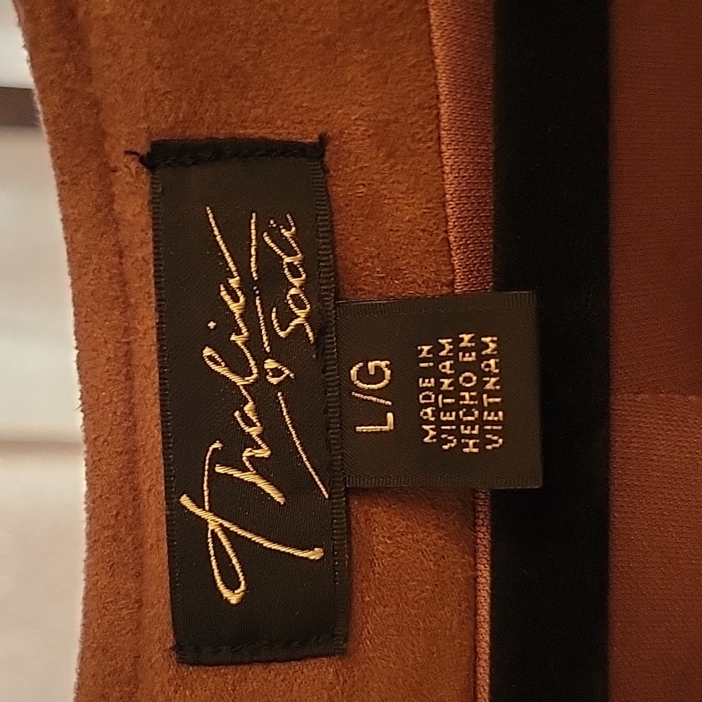 Thalia sodi jacket suede tan large